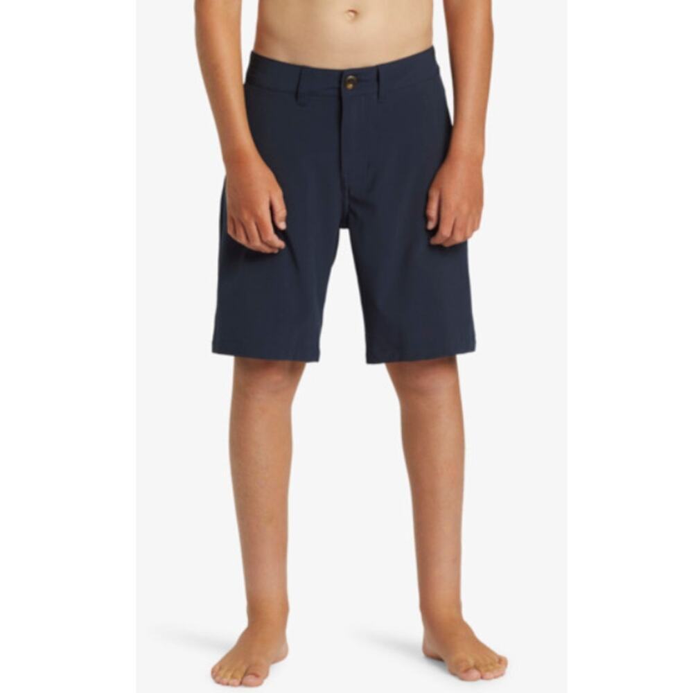 Quiksilver Boys Dark Navy Regular Fit Union Amphibian Board Shorts Size 28/14